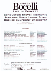 Programmblatt, 22. 6. 2002, Aarhus, Dnemark, Dank an Anne Karin