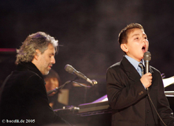 Lake Las Vegas, Dec 10, 2005, Nico singing "Ave verum corpus" accompanied by Andrea, thanks to Nico's grandma Marj!