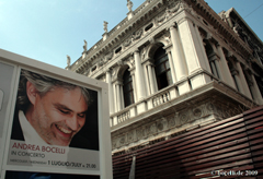 Venedig, 1. Juli 2009, Foto copyright www.bocelli.de