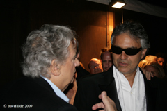 Teatro del Silenzio, Juli 2009, mit Placido Domingo, Foto copyright www.bocelli.de