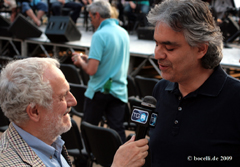 Rom, Kolosseum, 24. Mai 2009, Interviews, copyright www.bocelli.de