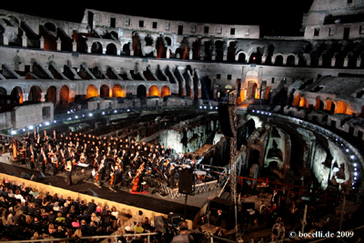 Rome, Colosseo, 25. Mai 2009, copyright www.bocelli.de