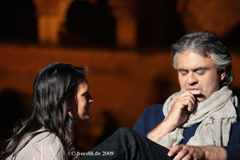 Rom, Colosseo, Mai 2009 mit Veronica Berti, Copyright www.bocelli.de!