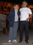 Rom, Colosseo, Mai 2009, mit Franco Zefirelli, Copyright www.bocelli.de!