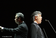 Stockholm, Globen Arena, 11. April 2010, mit Eugene Kohn, copyright www.bocelli.de