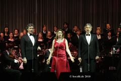 Stockholm, Globen Arena, 11. April 2010, mit Paola Sanguinetti und Gianfranco Montresor, copyright www.bocelli.de