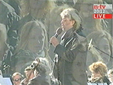 28. 10. 2001, New York Ground Zero, Gedenkfeier, NTV