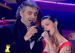 Telegatti, Rom, 20.1.08, Canale5, Mediaset mit Laura Pausini