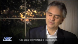 Andrea Bocelli Foundation: Our 2012: first year of work